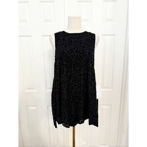 One Teaspoon Black Whiskey Animal Print Sleeveless Romper Jumpsuit M NWT